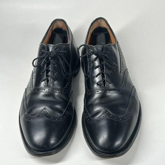 Allen Edmonds Men’s 10 D Birmingham Leather Oxford WingTip Dress Shoes Black main image 6
